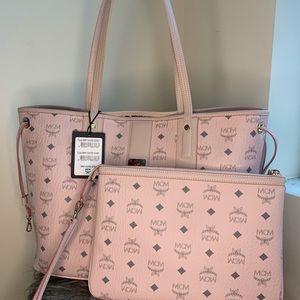 Reversible Liz Shopper in Viestos Powder Pink Medium